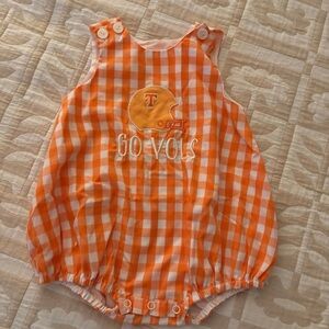 Orange Checkered TN Vols Baby bubble